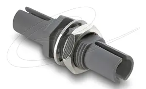 DELOCK fiber optic coupling HFBR 4505Z simplex blue to blue, plastic housing, model 91041