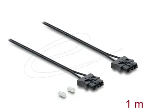 Fiber optic patch cable DELOCK 91045 POF plastic ST to ST 1 m black