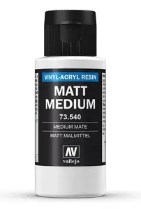 VALLEJO Matt Medium 60 ml – acrylic paint matt binder and finish additive