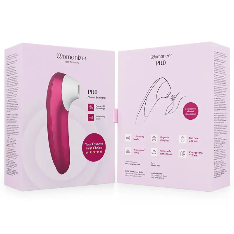 WOMANIZER Pro Vibrant — клиторальный воздушный стимулятор Photo 7