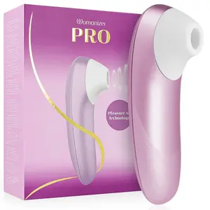 Clitoral air stimulator WOMANIZER Pro Vibrant — 11 intensity levels, IPX7, rechargeable (lilac)