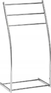 Towel Rack Beliani AMBIL metal freestanding 44 x 86 cm silver