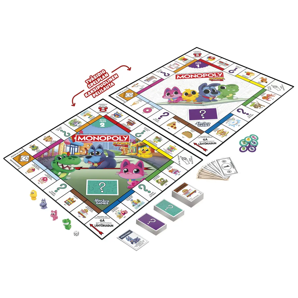 HASBRO Monopoly Junior 2 in 1 Refresh SE/FI — настольная игра Photo 2
