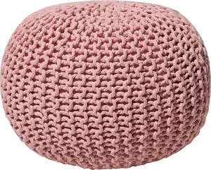 Pouf Beliani CONRAD model 50 x 35 cm, pink, seat cushion