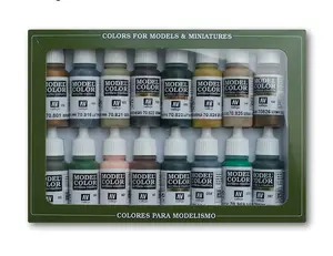 Akrila krāsu komplekts VALLEJO Model Color 70.114 German Camouflage WWII — 16 x 18 ml
