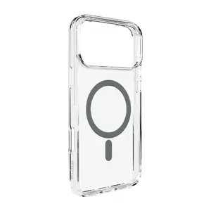 Чехол PURO для Apple iPhone 17 Pro — прозрачный серый, совместим с MagSafe