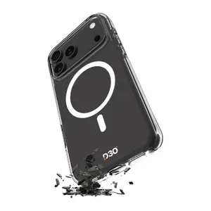 Защитный чехол PURO для Apple iPhone 17 Pro Max прозрачный белый с поддержкой MagSafe