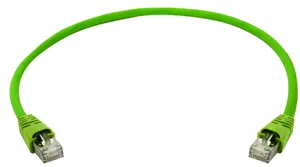 Telegärtner RJ45 Patch Cable CAT6a SF/UTP 0.5 m Green with Strain Relief (100008108)