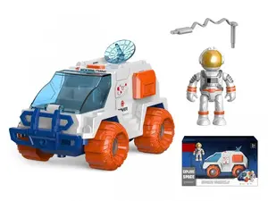 Toy space vehicle with cosmonaut, light and sound, Madej 009639