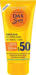 Saules aizsarglīdzeklis Dax Sun SPF 50 sejai un ķermenim travel 50 ml