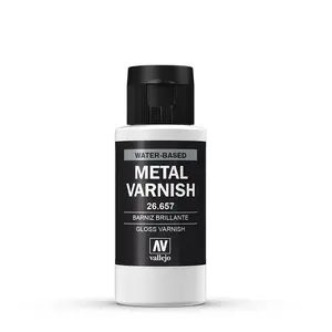 Spīdīgs metāliskais lakas VALLEJO Metal Color 26.657, universāls pārklājums