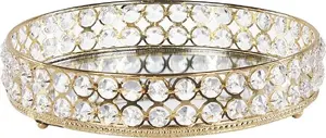 Decorative round mirrored tray Beliani VATAN gold – Beliani model 305657 Bel