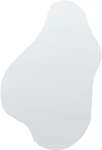 Wall Mirror Beliani HERRY — Gray reflective mirror 46×76 cm
