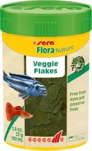 Корм для рыб хлопья sera Flora Nature 100 ml – премиум корм для аквариумных рыб