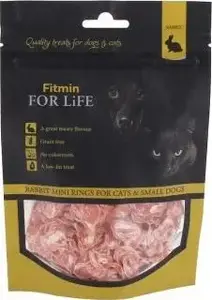 FITMIN FOR LIFE kārums suņiem un kaķiem mini riņķīši ar truša gaļu 70 g