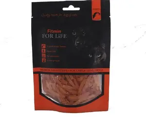 Лакомство FITMIN DOG&CAT TREAT SALMON mini stripes 70g — полоски с лососем для кошек и собак