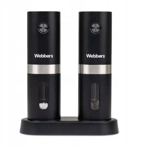 Electric Rechargeable Salt and Pepper Grinder Webber 05MK40 USB — Set of 2