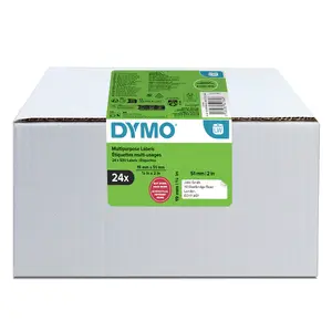 Label tapes Dymo LW return labels 19×51 mm pack 24 rolls 500 labels, model 2234184