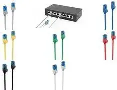 Патч‑кабель ShiverPeaks Slim Cat6 U/UTP 3,0 м, Ø 3,5 мм, 2×RJ45 (BS08-22043)