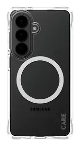 Protective Phone Case PanzerGlass CARE Samba Transparent with White Qi for Samsung Galaxy S26