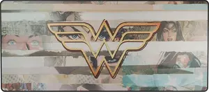 Mousepad Lexip Wonder Woman Strips XXL – cloth surface, non-slip rubber base, stitched edges