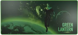 Mousepad Lexip Green Lantern XXL — Lexip WAXLXMP0008, XXL gaming mousepad, stitched edge, non-slip base