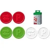 sigel plastic deposit tokens Pfand WM010, white, PP, diameter 25 mm