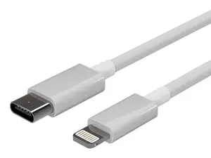 USB charging cable Flexline FL31-13053, USB-C to 8-pin connector, PD support, white, 2.0 m
