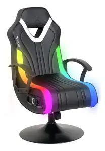 Spēļu krēsls x rocker 2023039 ar LED apgaismojumu un 2.1 skaņas sistēmu, melns
