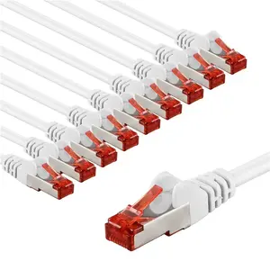 WENTRONIC Goobay CAT 6 S/FTP (PiMF) патч‑кабель 5 м, белый, набор 10 шт.