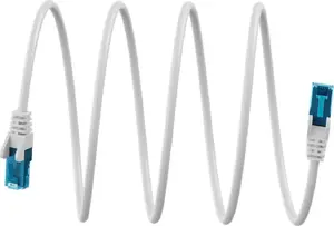 WENTRONIC Goobay Cat 6A U/UTP Patch Cable — ultraflexible, white (MPN 79230)