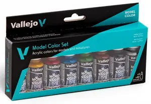 Krāsu komplekts VALLEJO Model Color 70.260 Wargames Basics — 8 x 18 ml akrila krāsas