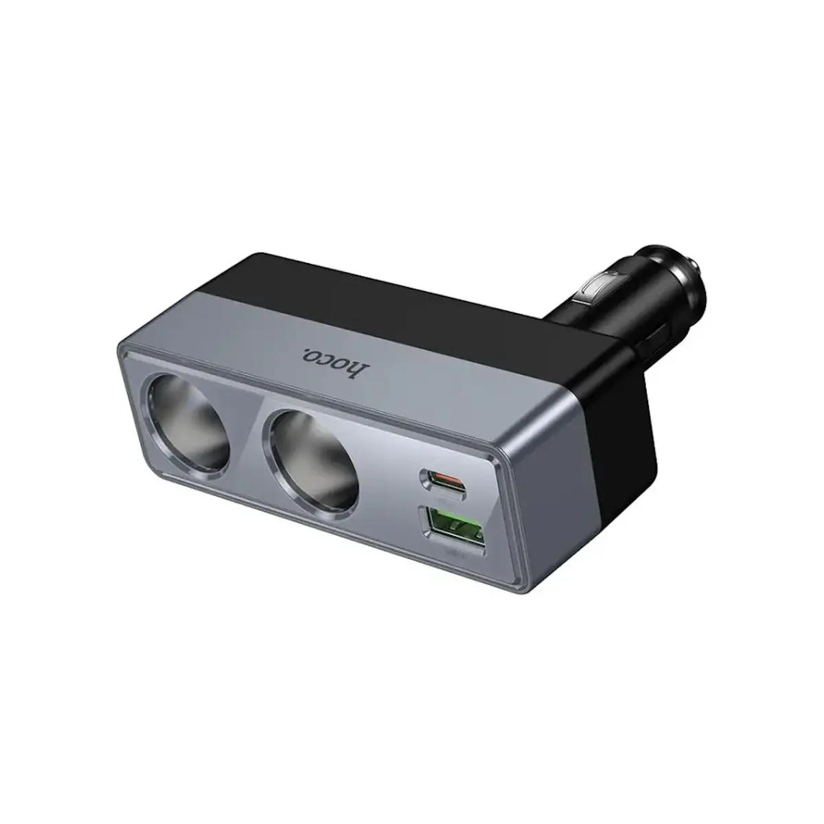 HOCO Z65B автоадаптер — USB-A, USB-C PD/QC3.0, 2 розетки Photo 3