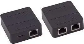 Network switch ShiverPeaks BS08-01101, unmanaged 3-port, 1x2 RJ45 configuration, black