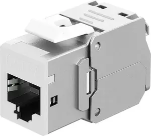 Keystone RJ45 Module CAT6A STP Slim, WENTRONIC 77949, white