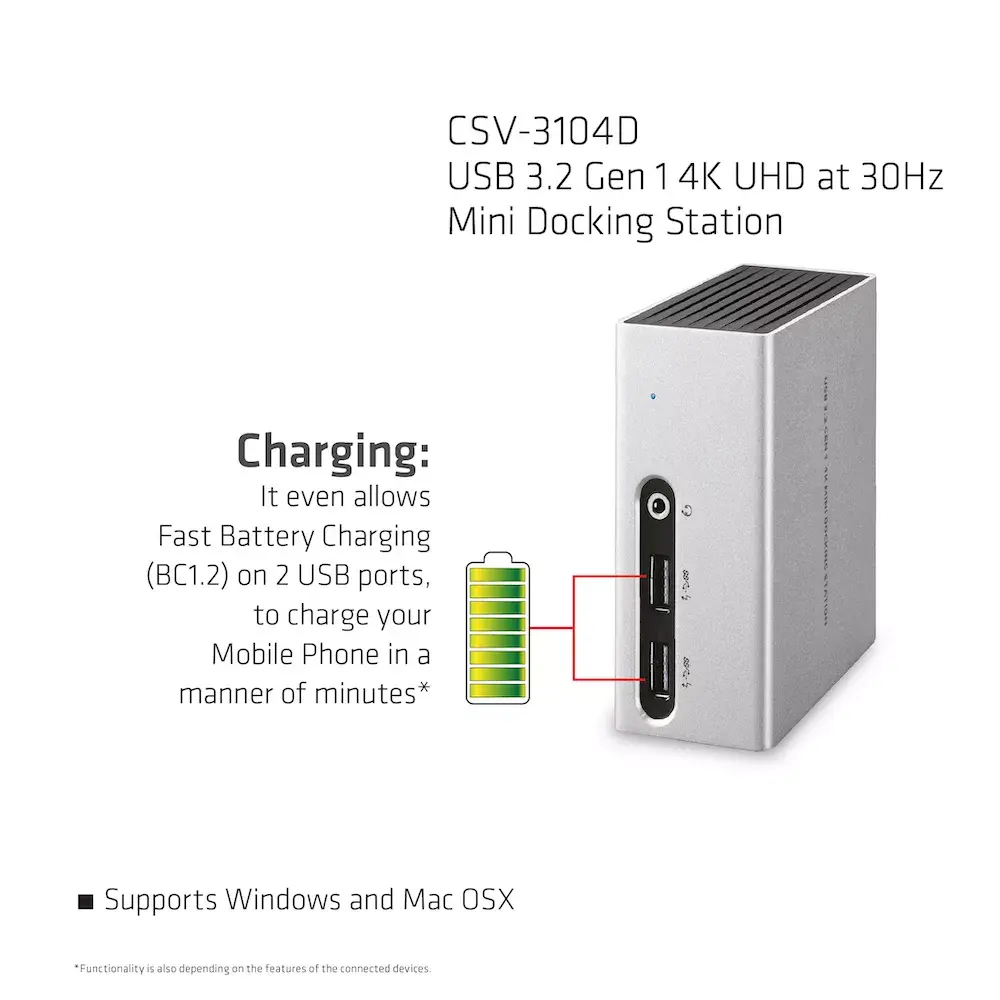 Мини док-станция CLUB3D USB 3.2 Gen 1 4K UHD Photo 8