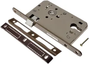 Durvju slēdzene Jania Z213 72/55 mm priekš eirocilindra, kreisā ar sviru