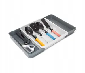 DrawerStore drawer organizer Joseph Joseph 8500017, expandable plastic, grey