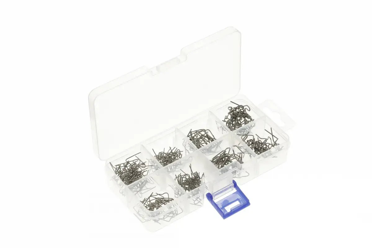 HOGERT HT2C082 plastmasas metināšanas skavu komplekts, 300 gab. Photo 2
