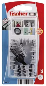 Дюбель для гипсокартона FISCHER 045473, нейлон, 22 мм, 10 шт.