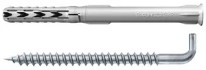 Крепёжный дюбель FISCHER 045483, шурупный анкер, 2 шт.