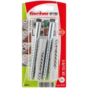 FISCHER UX 12 x 70 дюбель, 2 шт. Photo 1