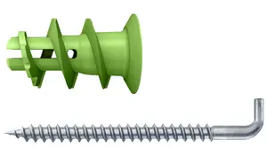 Дюбель-гвоздь FISCHER 532730 – для гипсокартона, 5 шт., GK Green WH K NV 22 мм