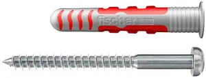 Анкер-шуруп FISCHER 557732 DuoSeal 8 x 48 S — 2 шт., нержавеющая сталь A2, для крепления саморезом
