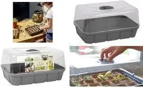 Mini siltumnīca EDA, modelis 013933 G.ANT CX, L izmērs, tilpums 15,7 L, antracīta plastmasa