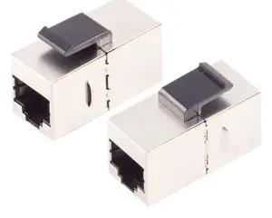 Кейстоун-модуль ShiverPeaks BS08-10010 плоский серебристый с разъемом RJ-45, 24 шт.