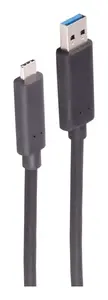 Кабель USB A — USB C ShiverPeaks BS30-39485 — USB 3.2 Gen 2 (10 Гбит/с), 30 м, чёрный