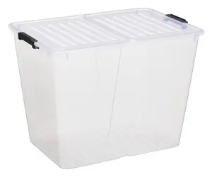 Uzglabāšanas kaste plast team HOME BOX FLEX 65 l ar saliekamu vāku, no pārstrādāta PP, 1 gab.