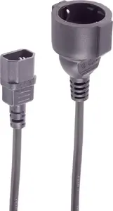Адаптерный кабель питания ShiverPeaks IEC C14 — CEE 7/3, жила 1 мм², для ИБП, 3 м