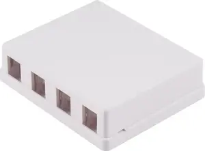 Keystone Anschlussbox 4-fach white - ShiverPeaks BS08-10117